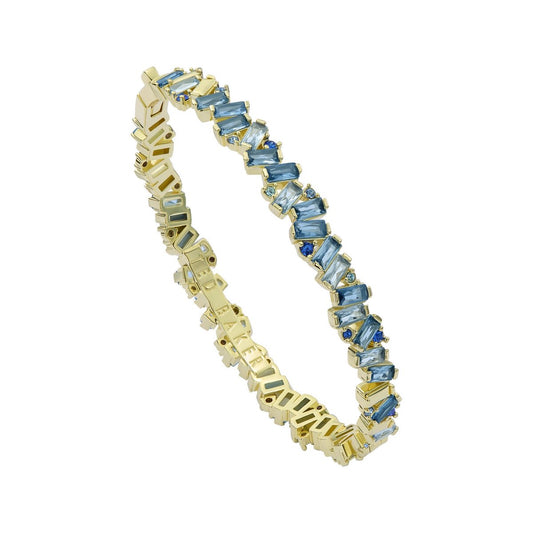 TED BAKER CLARINA: Crystal Cluster Bangle Gold Tone