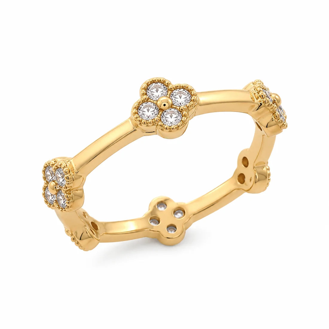 Blossom Cubic Zirconia Eternity Ring