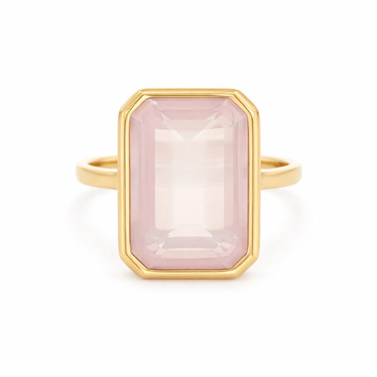 Lagoon Rose Quartz Ring
