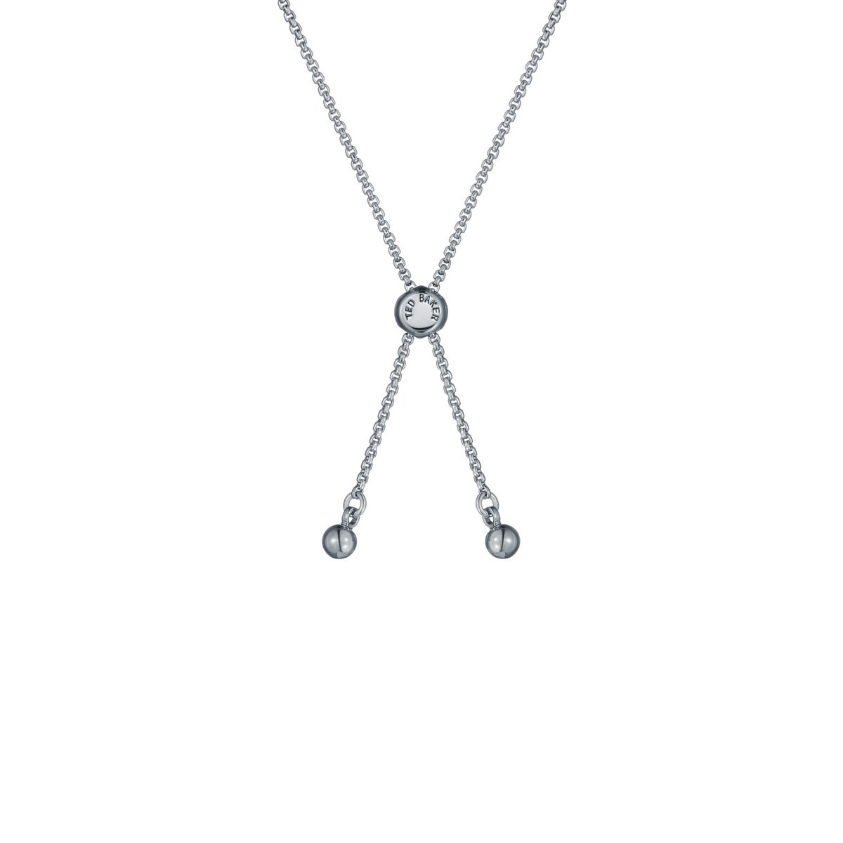 TED BAKER SOLETA: Solitaire Sparkle Crystal Adjustable Bracelet Silver/Blue