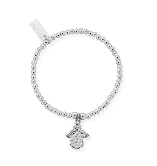 Children's Cute Charm Made For An Angel Bracelet-Silver