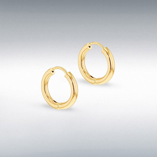 9ct Yellow Gold 15mm Creole Earring