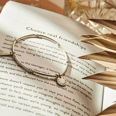 Mini Noodle Sparkle Rice Friendship Disc Bracelet