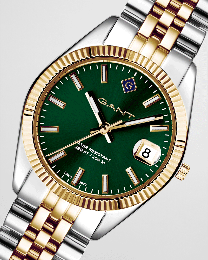 Gant Ladies Gant Sussex Mini Duo Tone Green Dial Watch