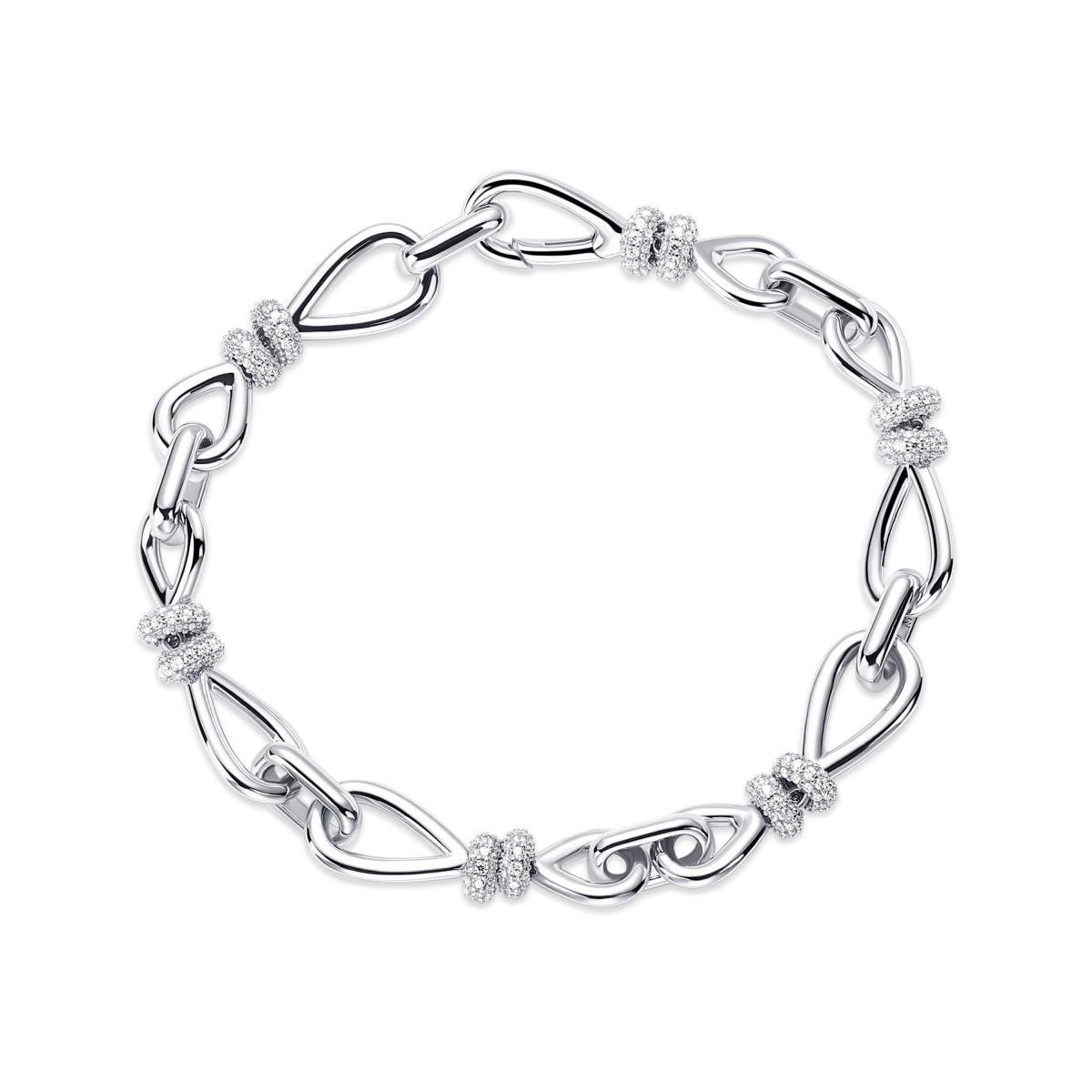 Gisser Silver Bold Bands Bracelet