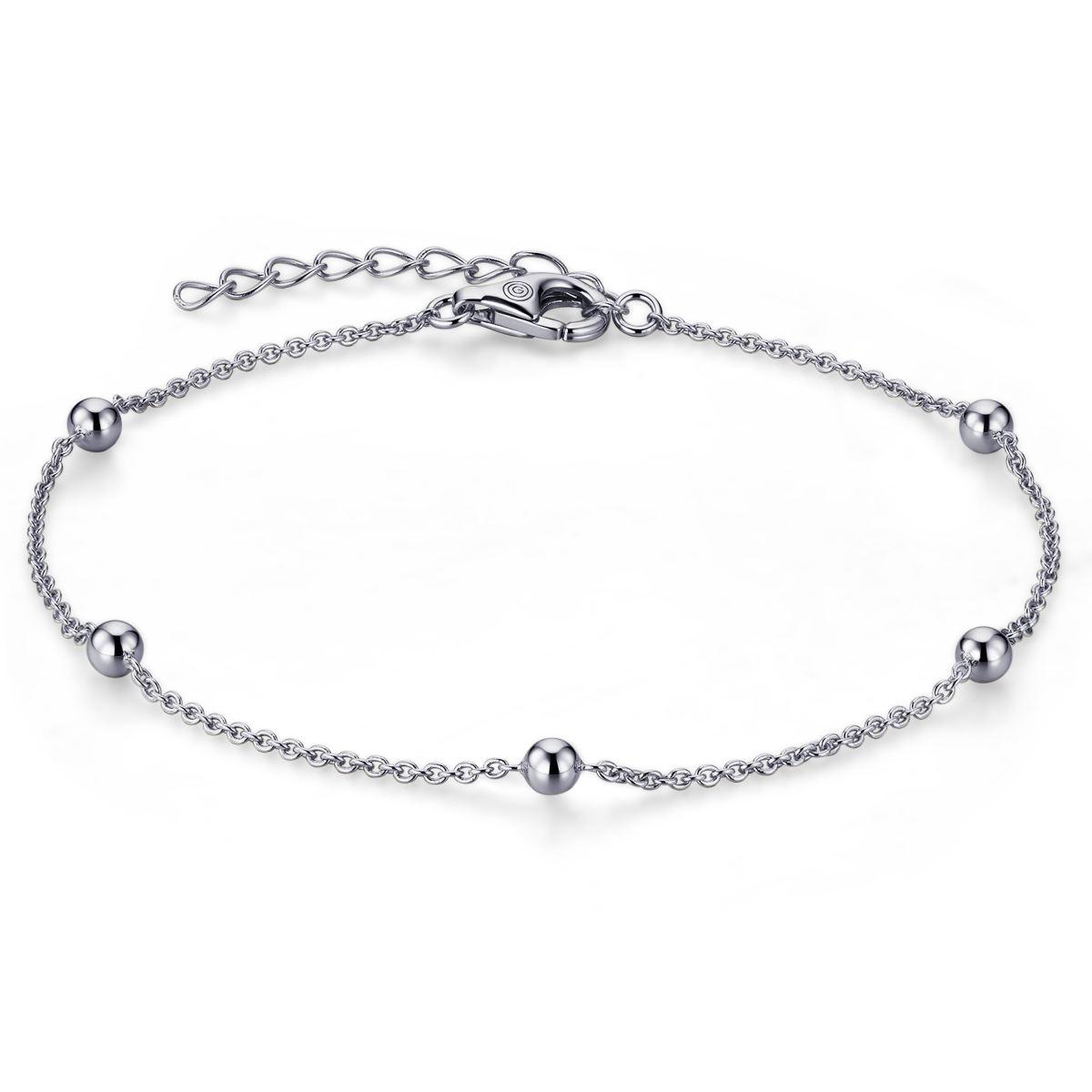 Silver Bead Bracelet