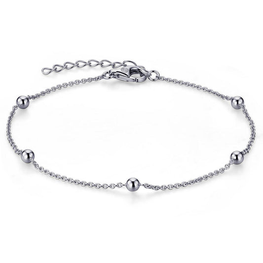Silver Bead Bracelet