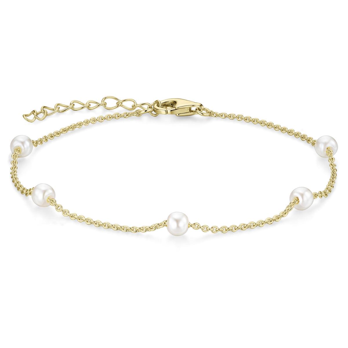Gold and Pearl Bracelet