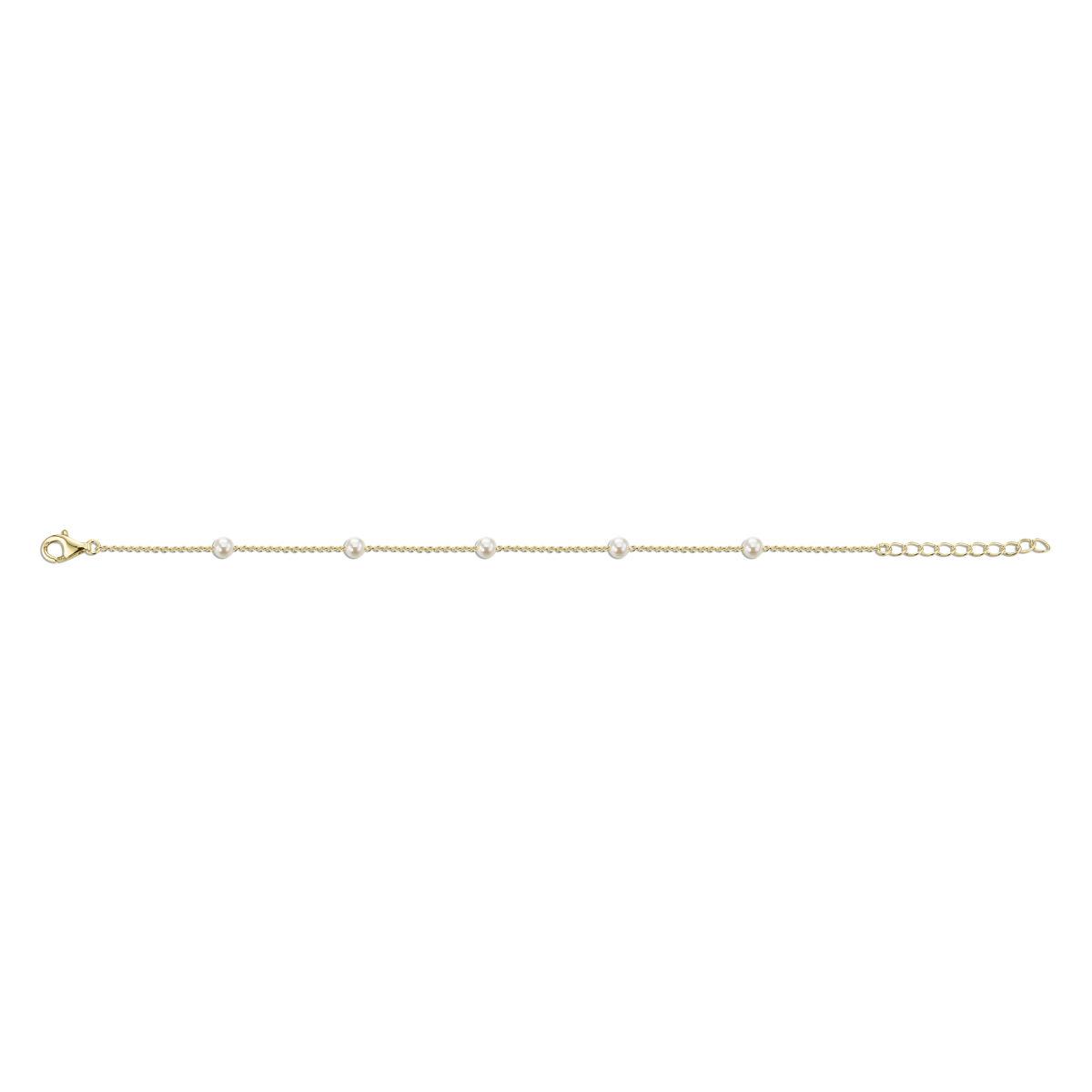 Gold and Pearl Bracelet