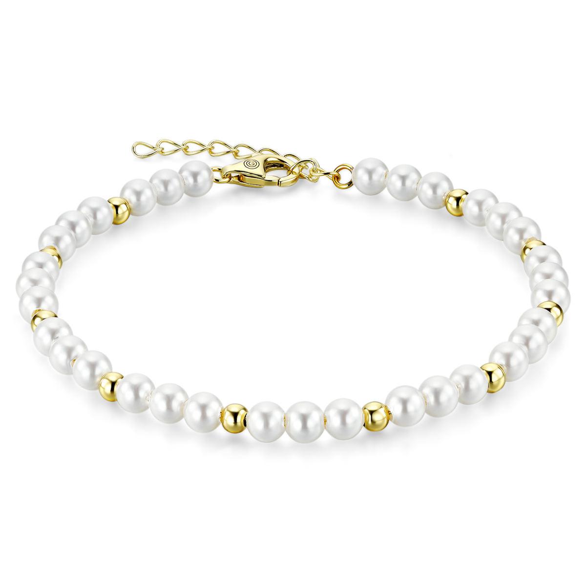 Gold and Pearl Bracelet