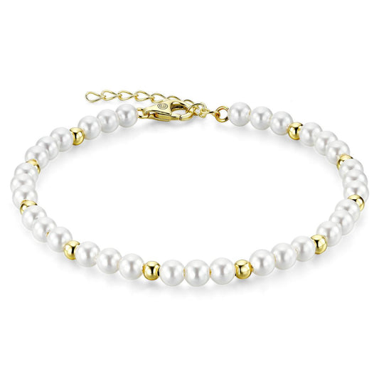 Gold and Pearl Bracelet