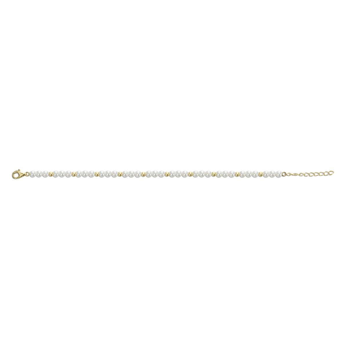 Gold and Pearl Bracelet