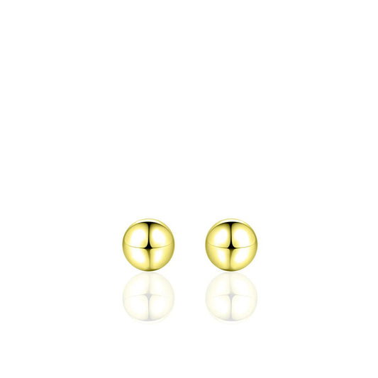 Gisser Silver Ball Stud Earrings