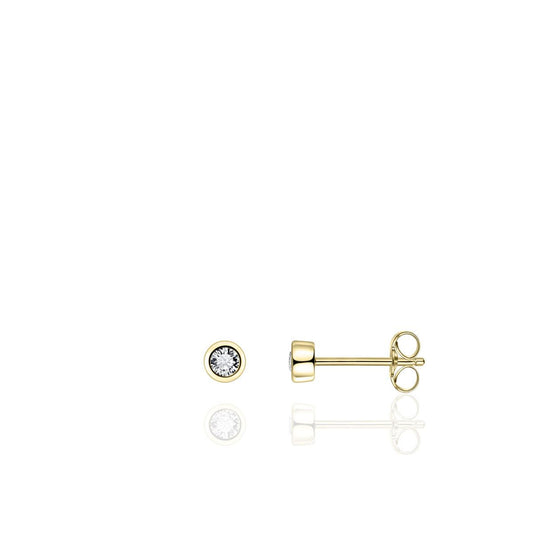 Gold Cz Stud Earrings *Back in Stock*