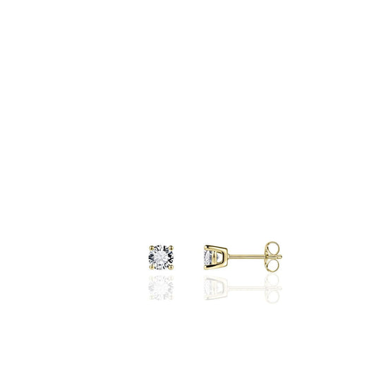 Brilliant Mini Round Ear Studs