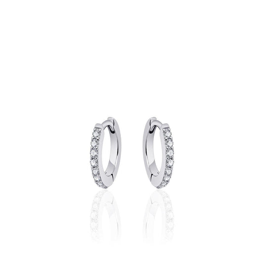 Gisser Silver Claw Set Hoops