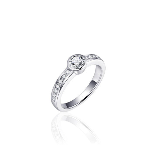 Gisser Sterling Silver & Cz Ring