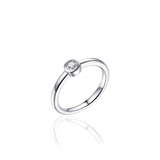 Gisser Sterling Silver Cz Ring
