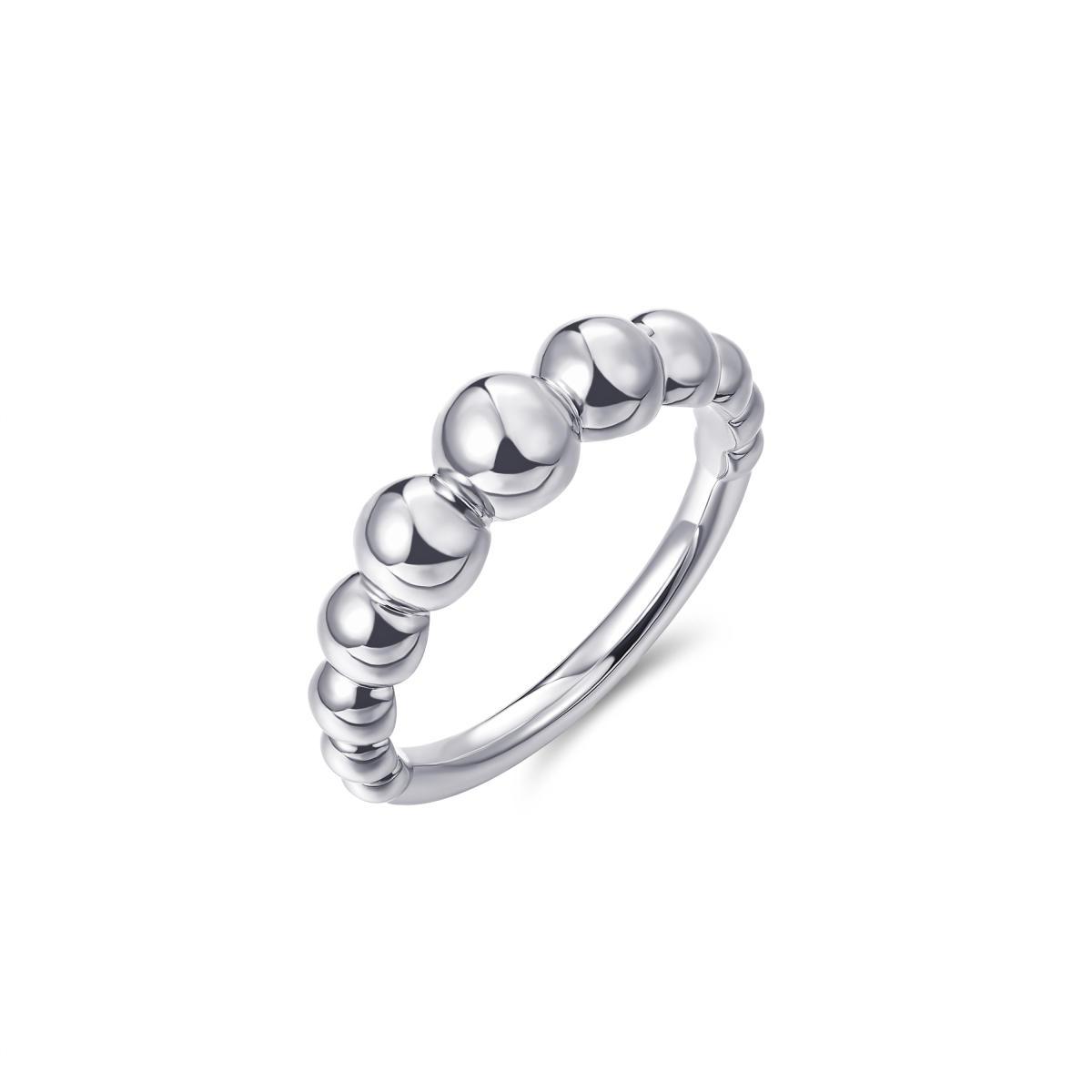 Silver Beaded Ring