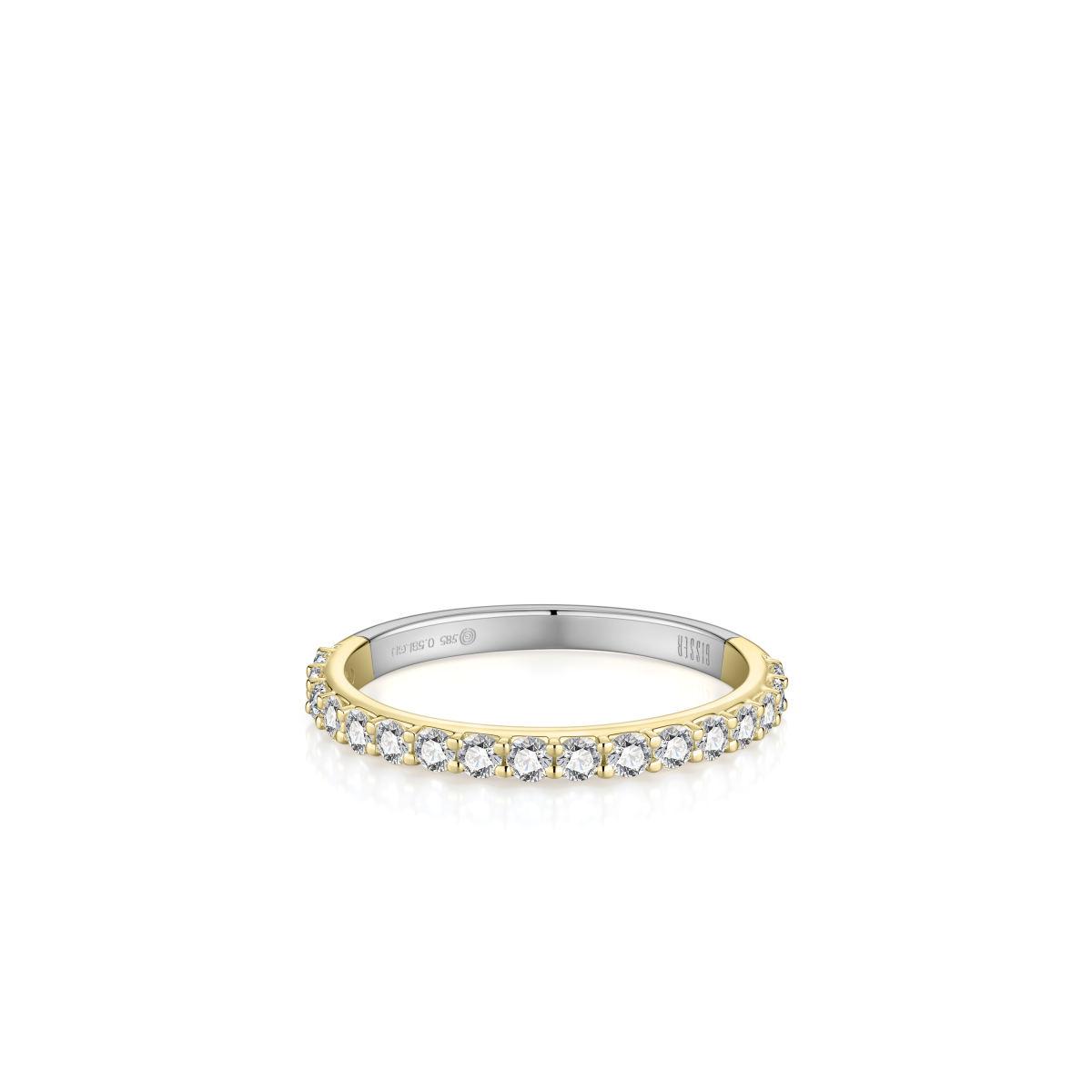Gisser Golden Cz Band ring