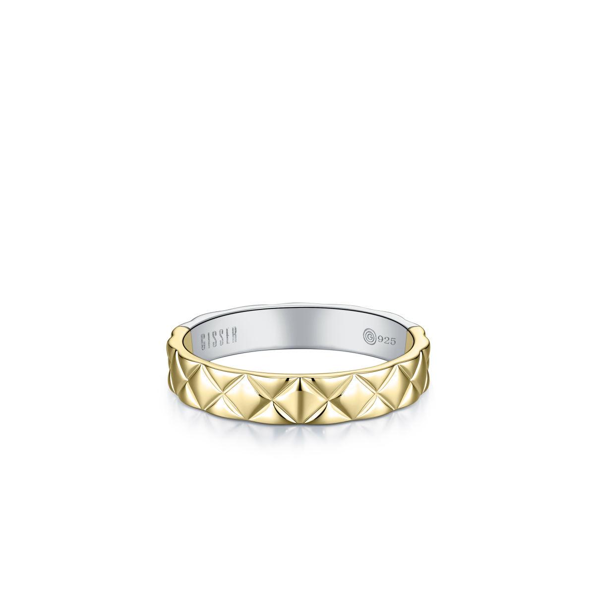 Golden Quilt Band Ring