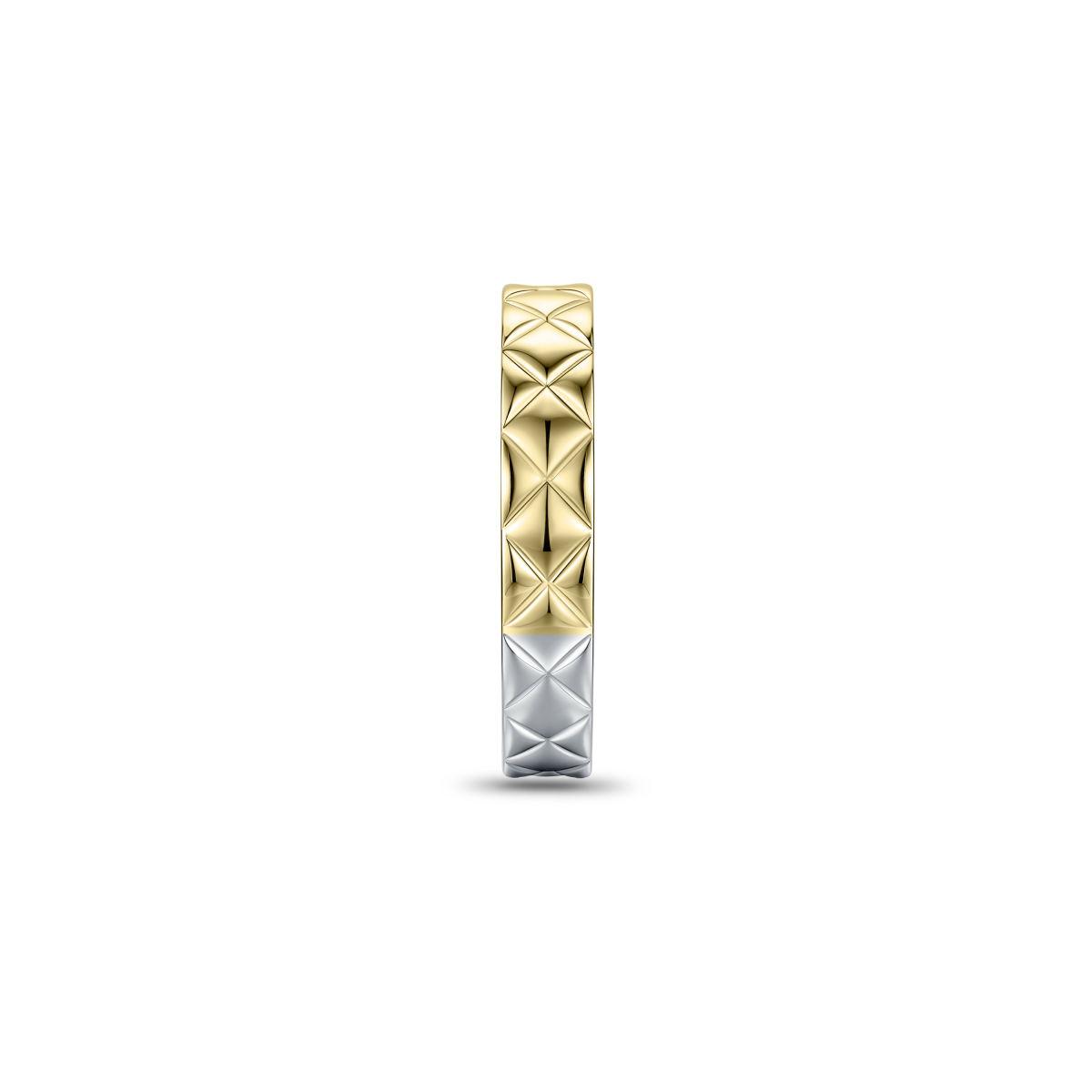 Golden Quilt Band Ring