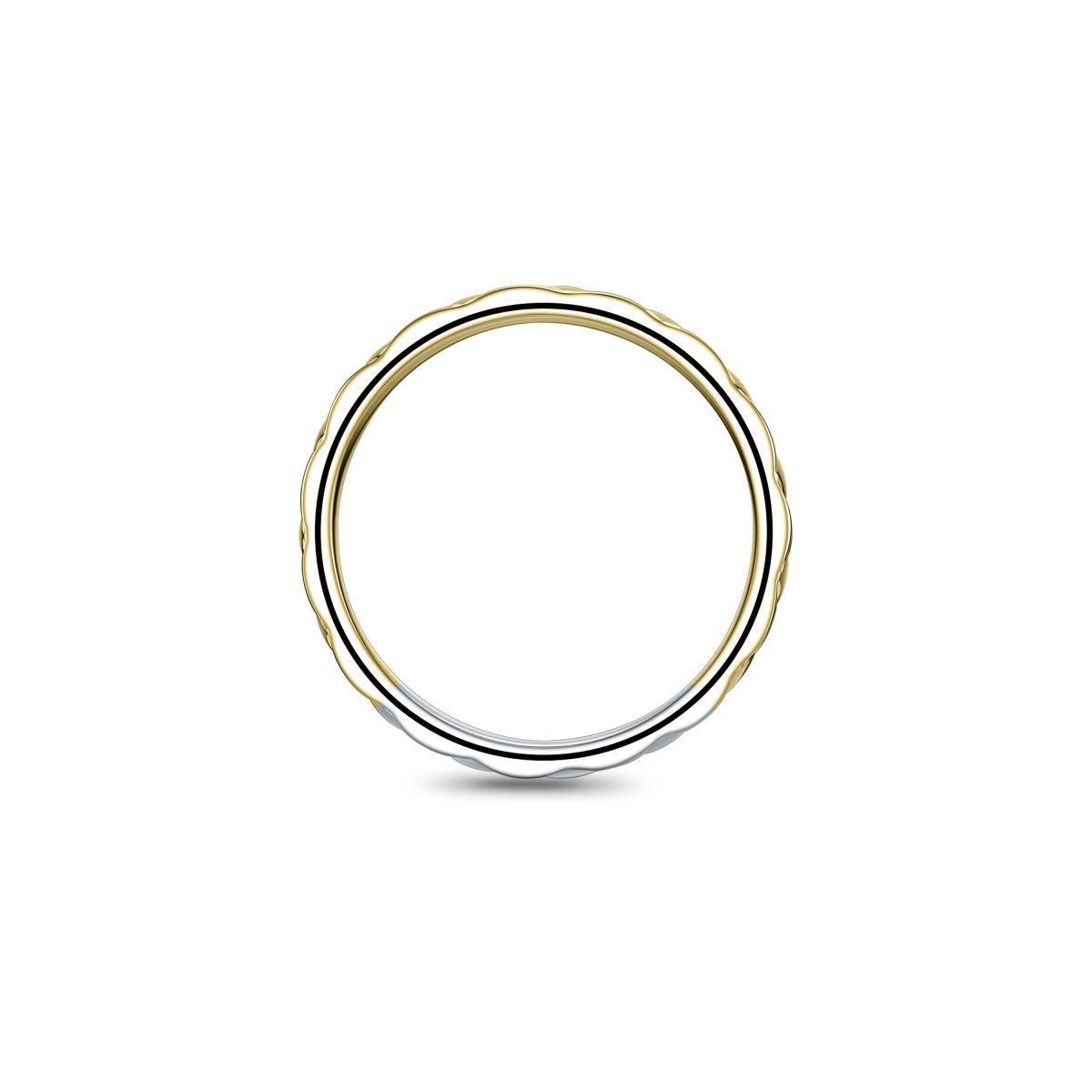 Golden Quilt Band Ring