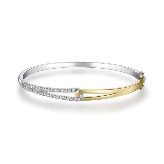 Gisser Gold & Silver Mixed Metal Bangle