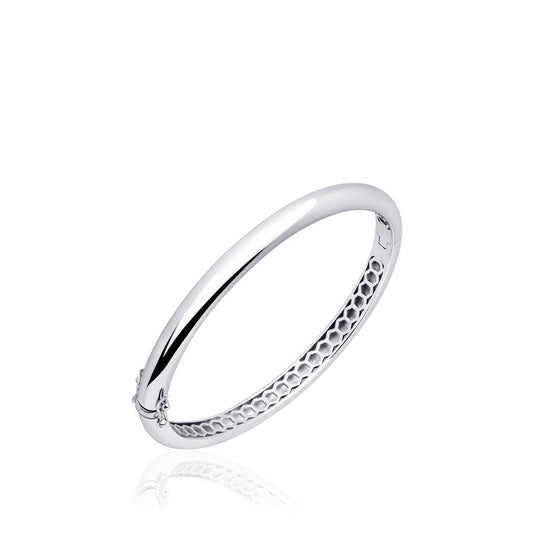Gisser Silver Polished Bangle