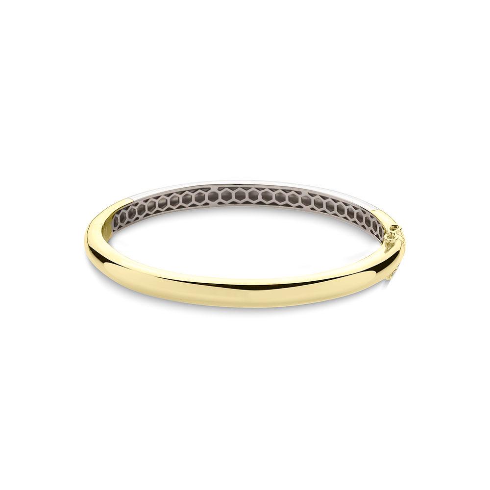 Gisser Duo Tone Polished Bangle