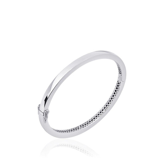 Gisser Silver Polished Bangle