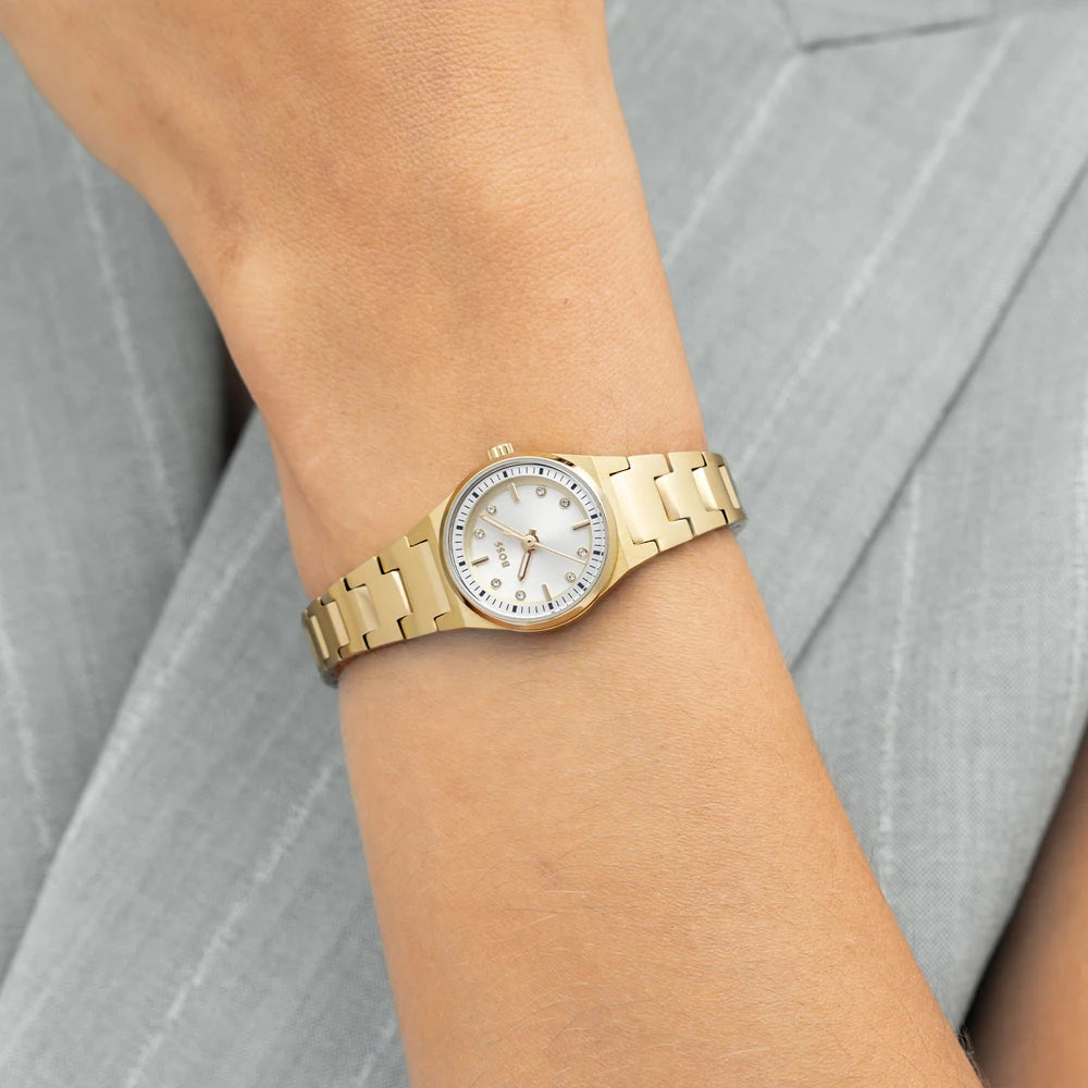 Hugo Boss Candor Gracey Gold Ladies Quartz Watch Watch