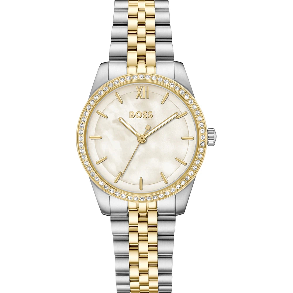 Hugo Boss Graceful Precious Two-tone ladies watch with crystals