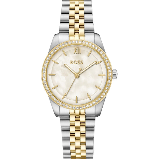 Hugo Boss Graceful Precious Two-tone ladies watch with crystals