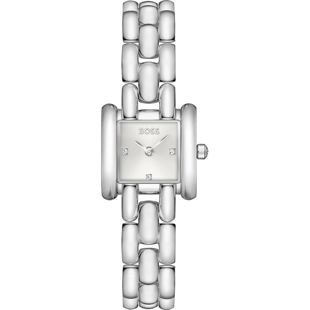 Hugo Boss Violet Silver Square Ladies Watch