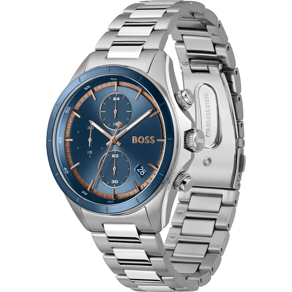 Hugo Boss Bossletic Steel Gents Chronograph with Date