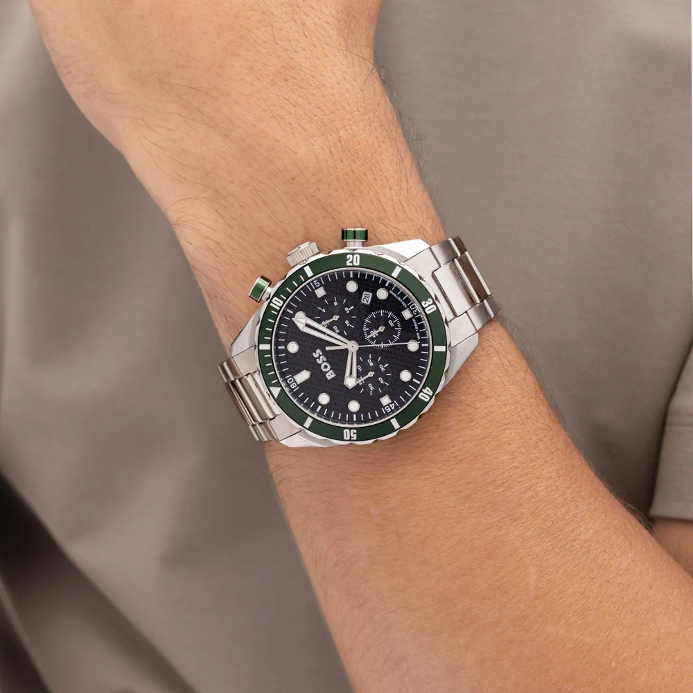 Hugo Boss Chronomatic Steel Gents Chronograph with Date