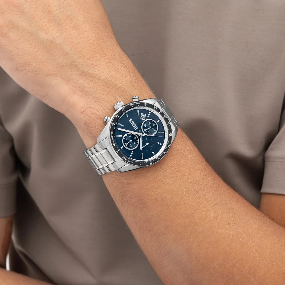 Hugo Boss Grand Prix Vitesse Steel Gents Chronograph with Tachymeter