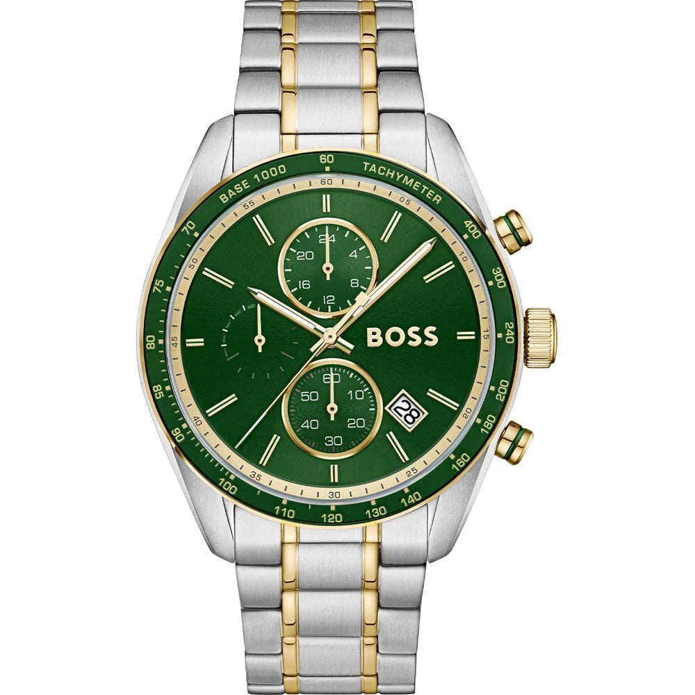 Hugo Boss Grand Prix Vitesse Two-tone gents chronograph with tachymeter