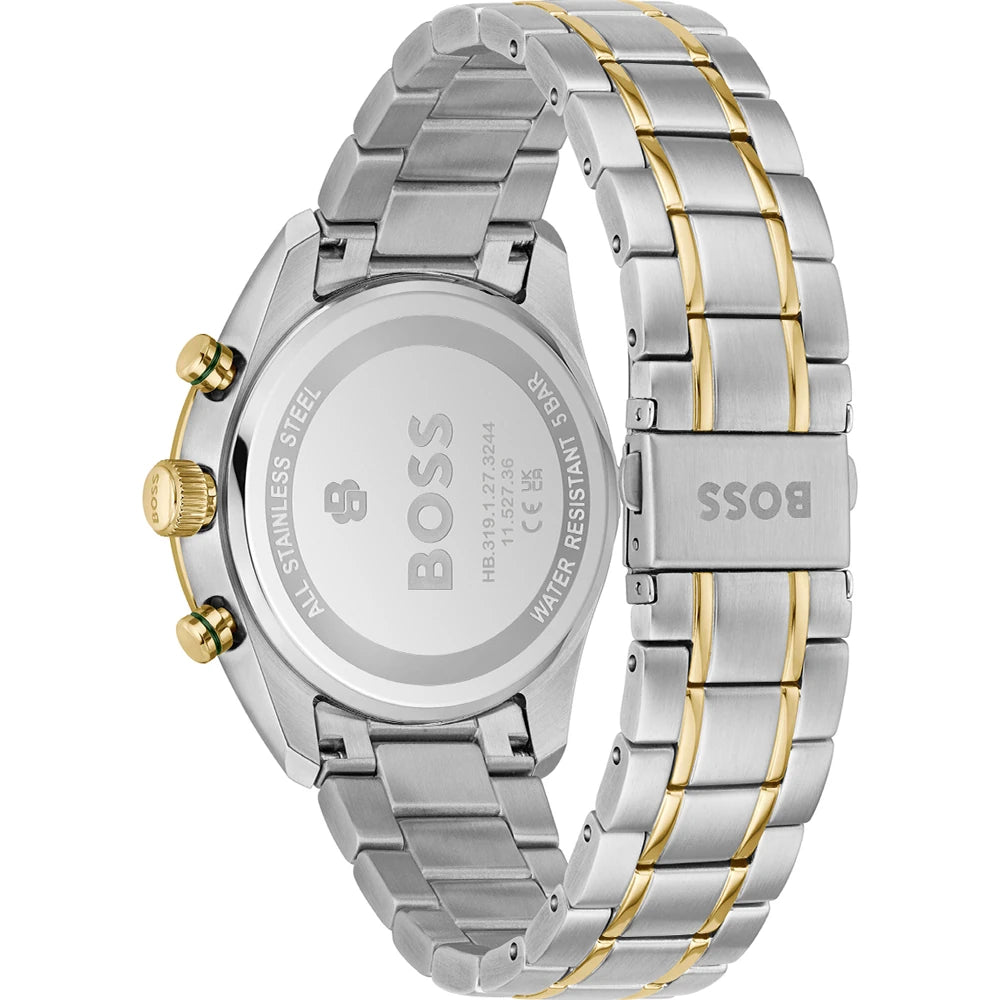 Hugo Boss Grand Prix Vitesse Two-tone gents chronograph with tachymeter