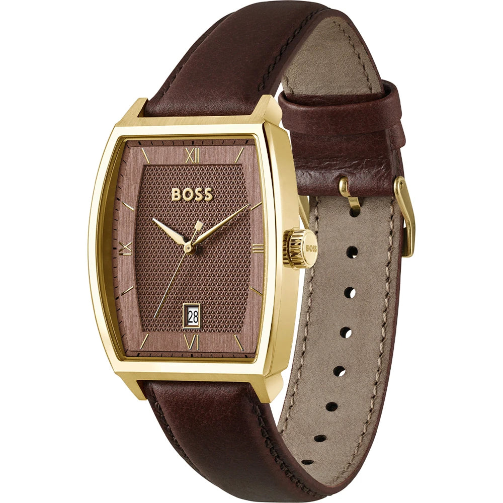 Hugo Boss Principle Ark Tonneau gents dress watch with date