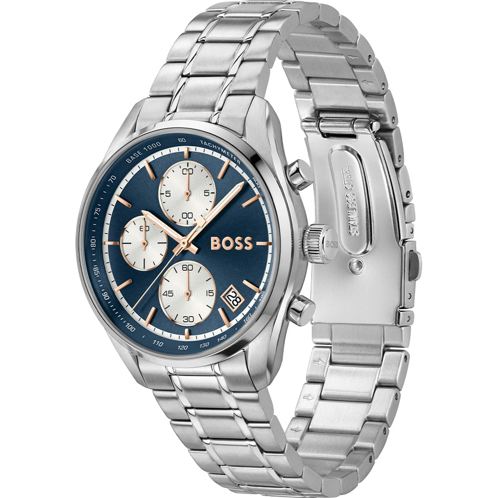 Hugo Boss Grand Prix Touring Steel Gents Chronograph with Tachymeter