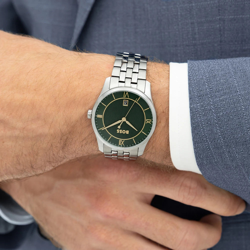 Hugo Boss Principle Prestige Steel gents dress watch with date