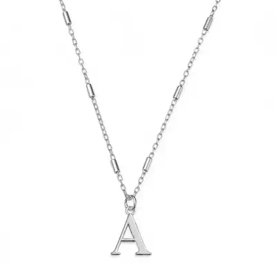 Initial Necklace - Silver