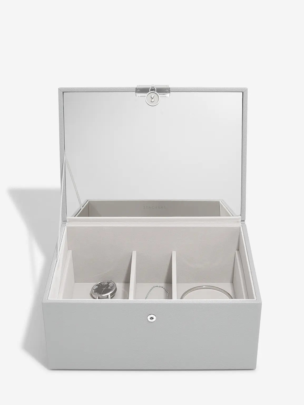 Luxury Classic Jewellery Box - Pebble Grey