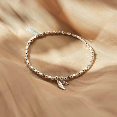 Mini Cube Double Feather Bracelet