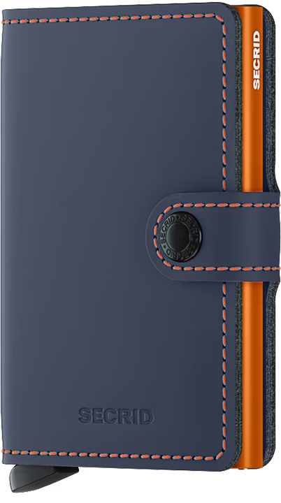 Mini Wallet Matte Blue/Orange