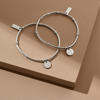 Mini Noodle Sparkle Rice Friendship Disc Bracelet