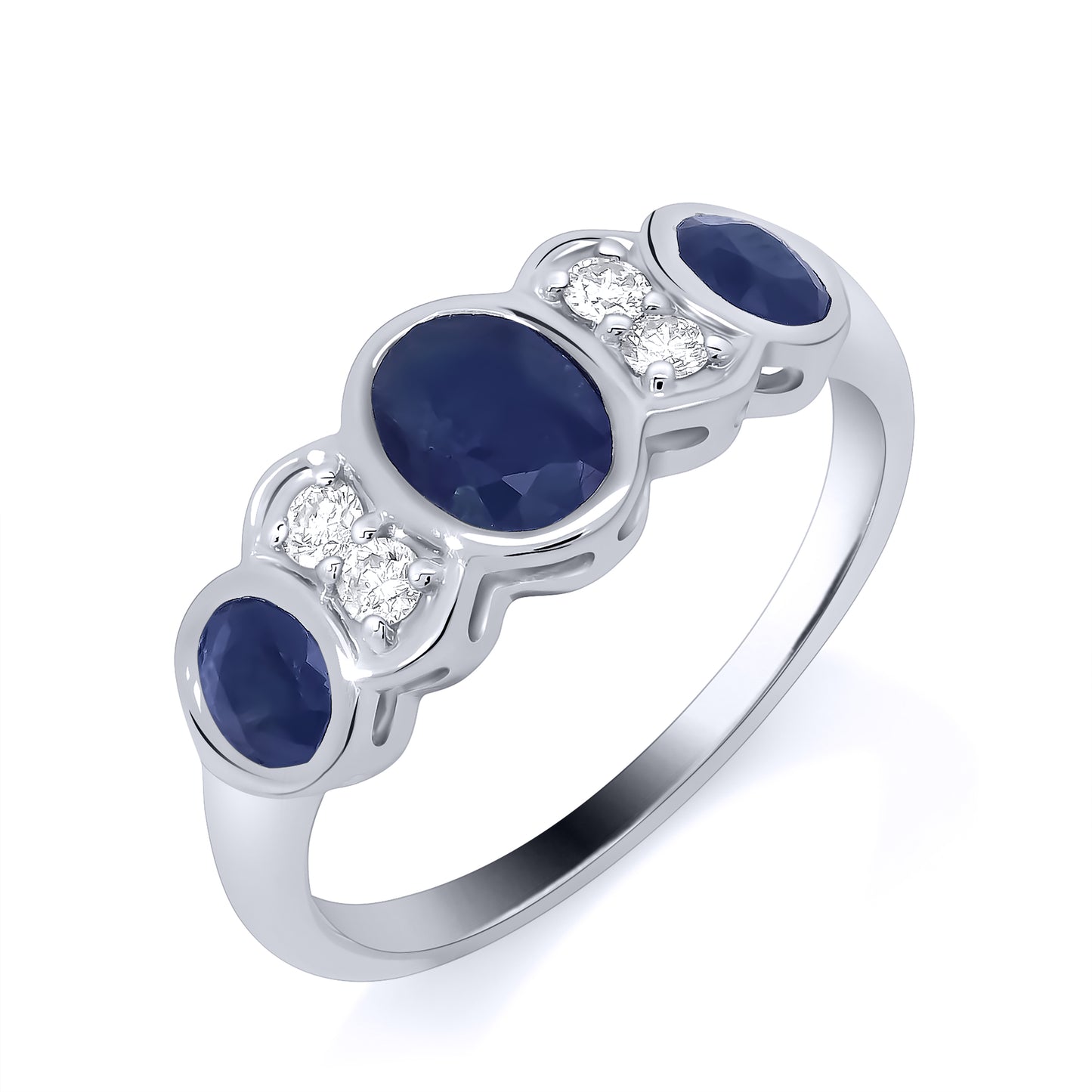 Coloured Gemstone and Diamond Ring