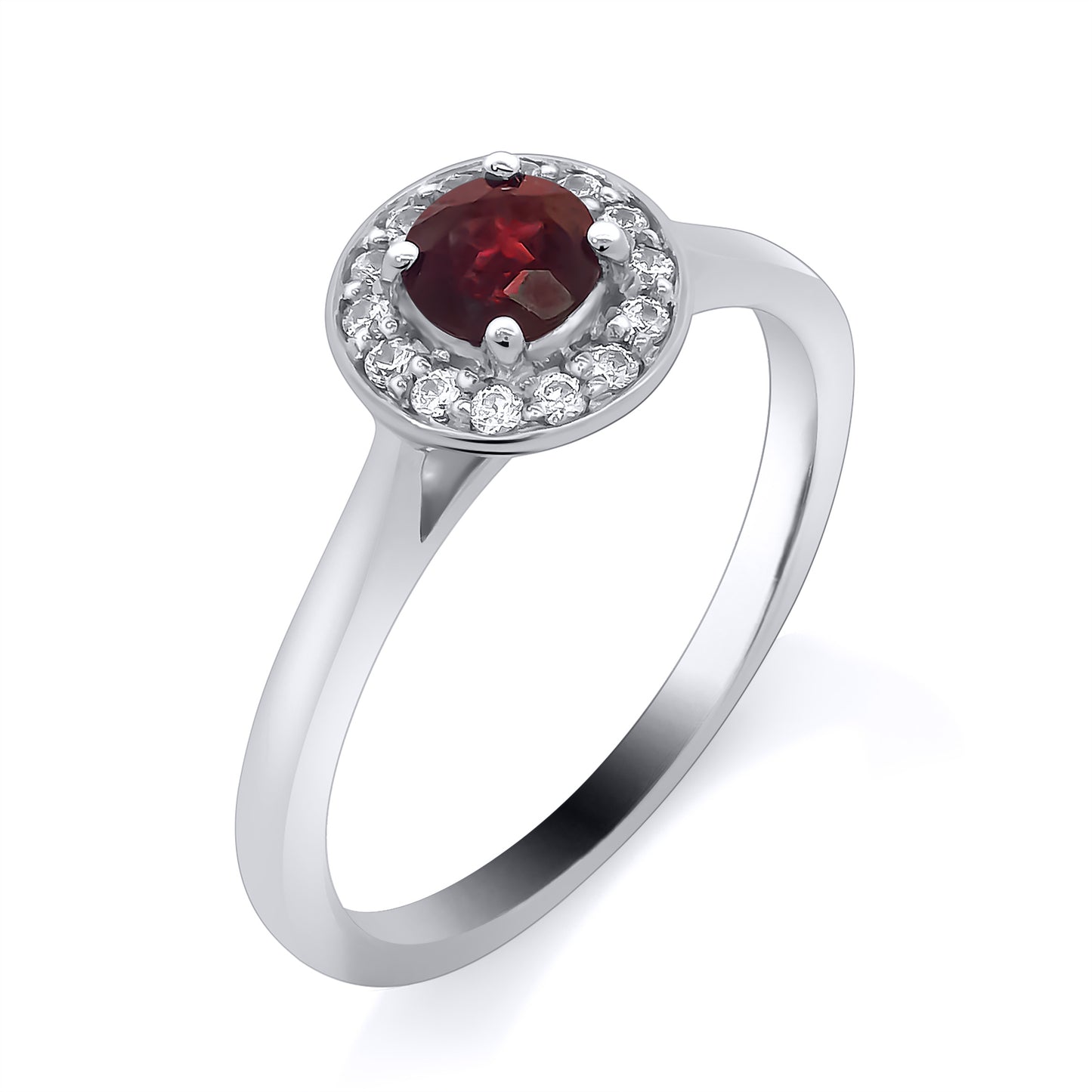 9ct Gold Ruby and Diamonds Ring